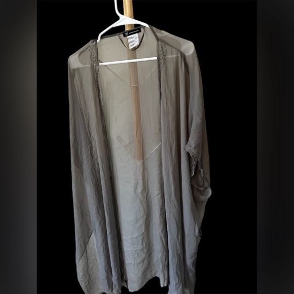 INC International Concepts Sheer Open-Front Kimono - One Size - Picture 3 of 12